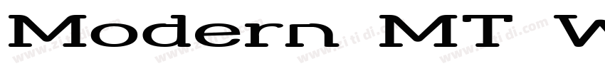 Modern MT W00 Extend字体转换
